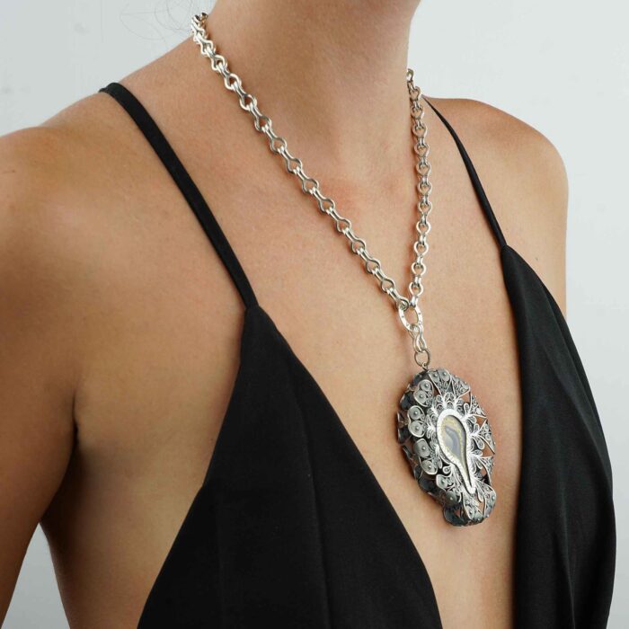 collana Oblio rosone reliquiario sardo Ex auctor